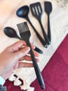 Linda 5 Li Mini Silikon Spatula Seti - Siyah