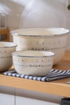 Made With Love Emaye 3 lü Saklama ve Karıştırma Kabı