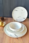 Marble Gold 24 Parça Porselen 6 Kişilik Yemek Takımı