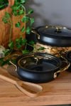 Meridian Siyah 3 Lü Granit Sahan Set