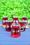 Nida Borosilikat Cam Çay Seti 6 Lı