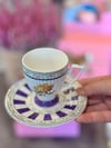Öğretmenler Günü Özel 2 Kişilik Porselen Kahve Fincanı Takımı - 90 ml