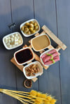 Porselen 6 lı Midi Meze Tabak