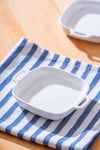 Porselen Kare Kulplu Basık Orta Boy Meze Tabak 12 cm / 1 Adet