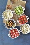 Porselen Kare Kulplu Derin Orta Boy Meze Tabak 12 cm / 1 Adet