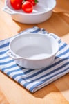 Porselen Yuvarlak Kulplu Derin Orta Boy Meze Tabak 12 cm / 1 Adet
