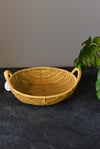 Rattan Kulplu Yuvarlak Ekmeklik