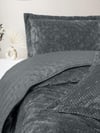 Softnest Çift Kişilik Yatak Örtüsü Boleta Koyu Gri