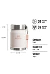 Stanley Classic Legendary Paslanmaz Çelik Yemek Termosu 0.40 L - Rose Quartz