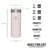 Stanley The Aerolight Transit Mug 0,47 L Rose Quartz Metallic