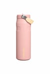 Stanley The IceFlow Flip Straw Pipetli Termos Bardak 0,70 LT / 24 OZ - Peach Rose