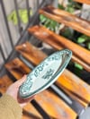 Velour Green 21 cm 2 Li Porselen Kayık Tabak