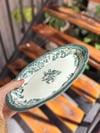 Velour Green 26 cm 2 Li Porselen Kayık Tabak