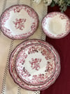 Velour Maroon 6 Kişilik 24 Parça Porselen Yemek Takımı