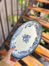 Velour Navy 26 cm 2 Li Porselen Kayık Tabak