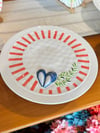 Vetrina Collection Porselen Ayaklı Pasta Stant - Red