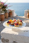 Vetrina Collection Porselen Ayaklı Pasta Stant - Yellow