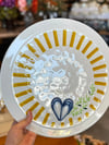 Vetrina Collection Porselen Ayaklı Pasta Stant - Yellow