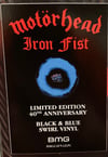 MOTÖRHEAD - IRON FIST (40th NNIVERSARY BLACK & BLUE SWRIL VINYL)