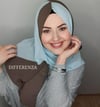 2 Renkli Şal - Koyu Vizon Bebe Mavi