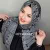 Dokulu Şerit Şal - Füme