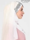Flora El İşleme Şal-Ekru