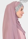 Flora El İşleme Şal-Gül Kurusu