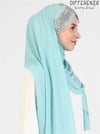 Flora El İşleme Şal-Mint