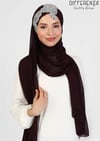 Flora El İşleme Şal-Mürdüm