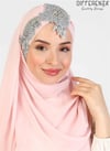 Flora El İşleme Şal-Pudra