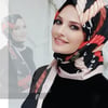 Halat Desen Şal - Siyah