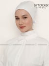 Hazır Topuz Bone DİFFY-Beyaz