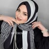 Kaz Ayağı Ekose - Siyah & Beyaz