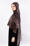 Leopar Desenli Şal