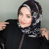 Ortanca Eşarp - Siyah Mor