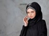 Osmanlı El İşlemesi Şal - Siyah / Gümüş