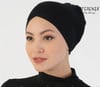 Penye Çapraz Lux Bone-Siyah
