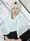 Sarmaşık El İşlemesi Şal-Su Yeşili