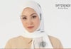 Zebra Topu Şifon Şal-Ekru
