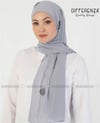 Zebra Topu Şifon Şal-Gri