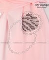 Zebra Topu Şifon Şal-Pudra