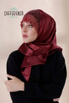 Zırh Eşarp - Bordo