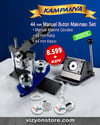 44mm Manuel Buton Makinası Seti