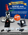 50x50 mm Kare Buton Makinesi + Kesici