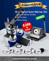58mm Manuel Buton Makinası Seti