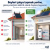 Güneş enerjili boyler sisteminde boylerin çatı yerine evde konumlandırılması