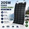 205W monokristal Mono PERC esnek güneş paneli