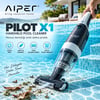 Aiper Pilot X1 kablosuz el tipi havuz süpürgesi ile havuz tabanı ve merdivenlerde pratik temizlik