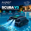Aiper Scuba V3 kablosuz robotik havuz temizleyicisi havuz içerisinde zemin ve duvar temizliği yaparken