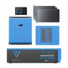 2200W solar giriş destekli 5000W hibrit inverter ve 48V LiFePO4 bataryalı off-grid karavan enerji sistemi